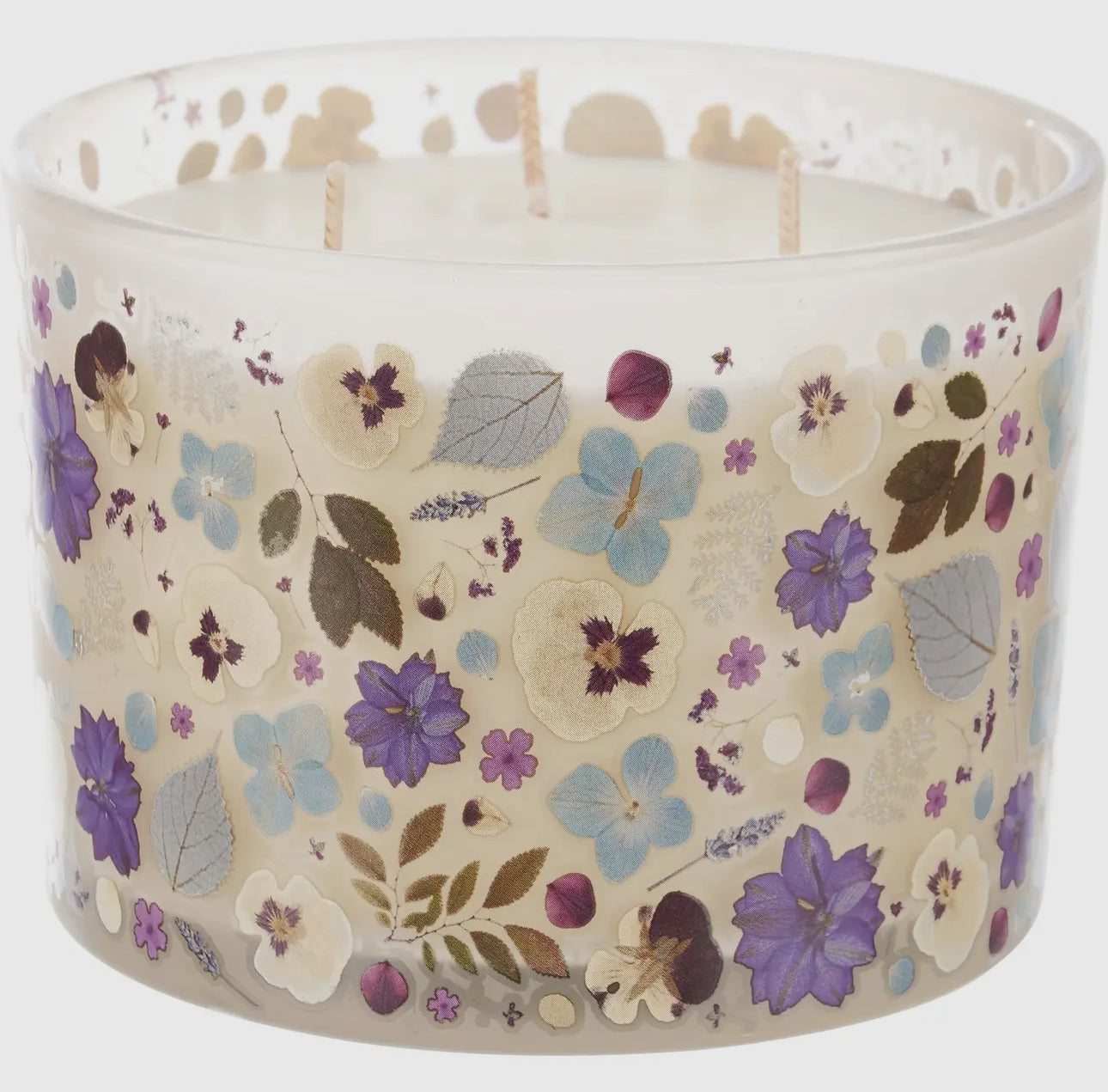 Purple Flowers Candle (French Vanilla)