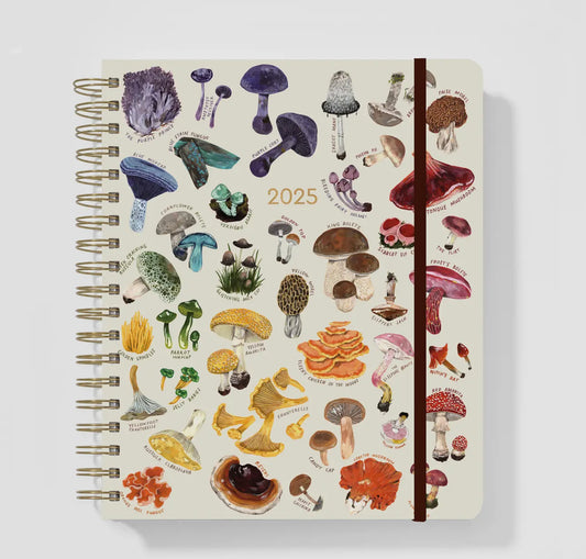 2025 Mushroom Deluxe Hardcover Planner